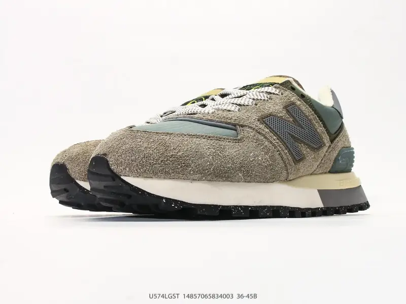 New Balance NB574 低帮复古休闲慢跑鞋 #毛边牛仔面料 ENCAP缓震 U574LGST #14857065834003